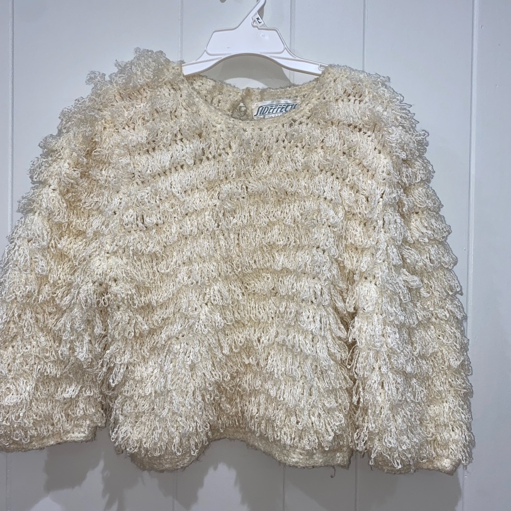 Sideffects Sweaters Vintage Sideffects Hand Crocheted Sweater.